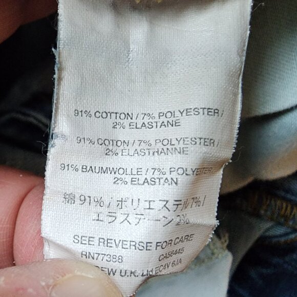 J.Crew Trademark Light Wash Denim Rolled Shorts Size 29 - Picture 6 of 10